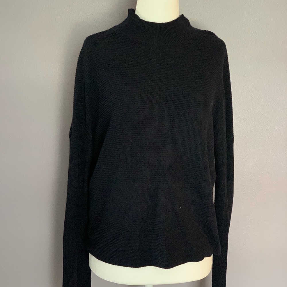 Navy Mock turtleneck
